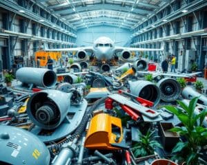 Recycling von Bauteilen in der Luftfahrtindustrie