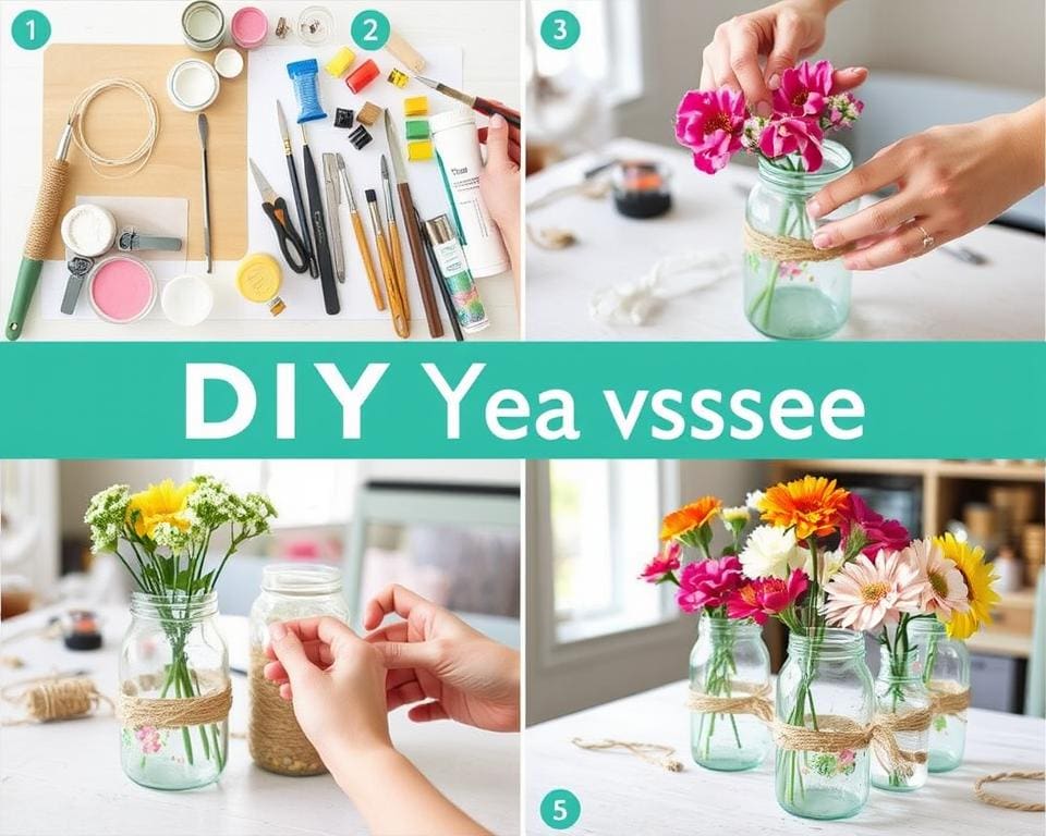 Schritt-für-Schritt DIY-Anleitung für DIY-Vasen Schritt-für-Schritt DIY-Anleitung für DIY-Vasen