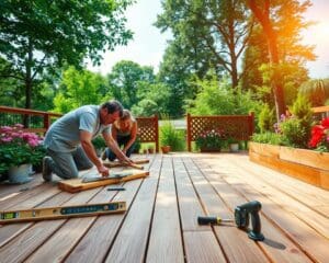 Terrassenböden aus Holz verlegen: Einfache Anleitung