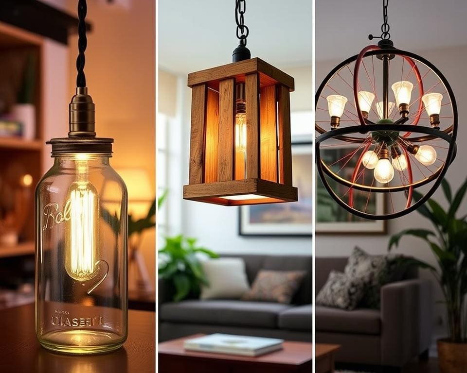 Upcycling-Lampen kreative Ideen