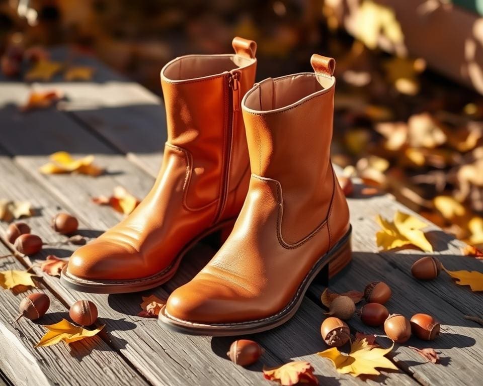 Vielseitige Stiefel in Cognac-Tönen für die Herbstmode