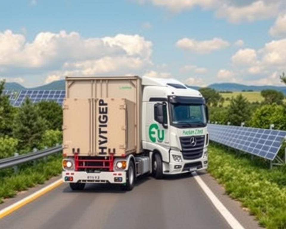 Wasserstoff-Lkw für emissionsfreie Lieferketten