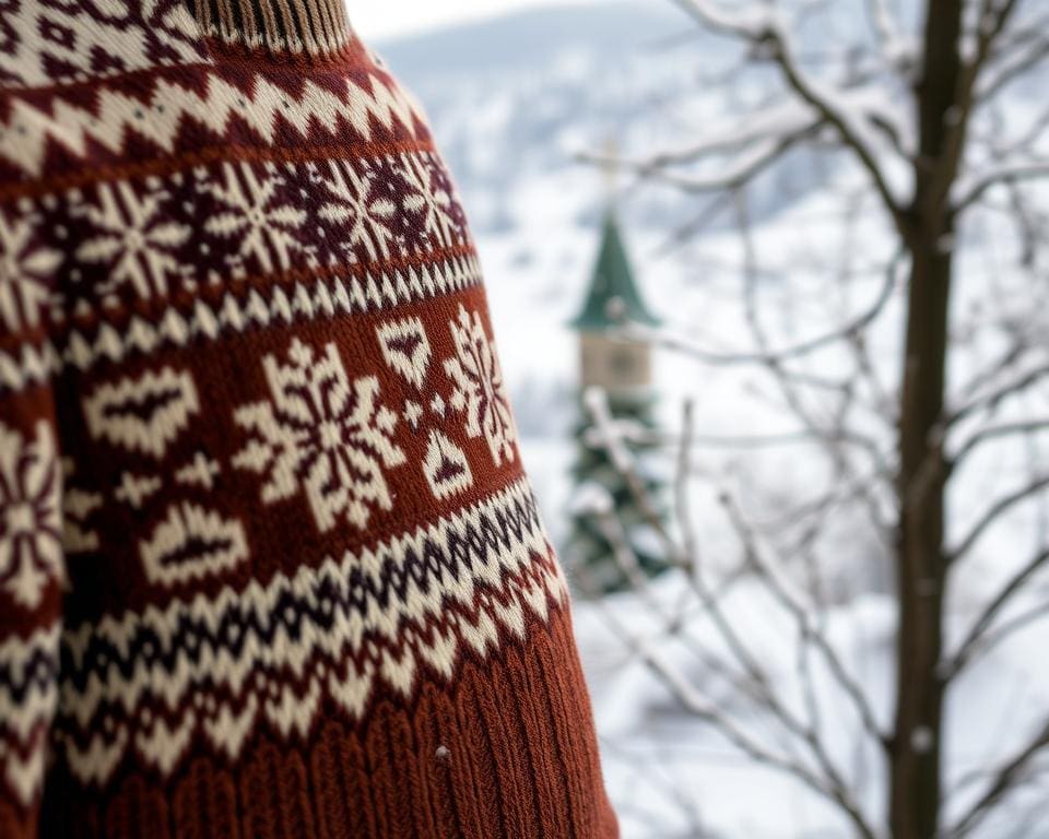 Wollpullover mit Norwegermuster: Klassischer Winterstyle