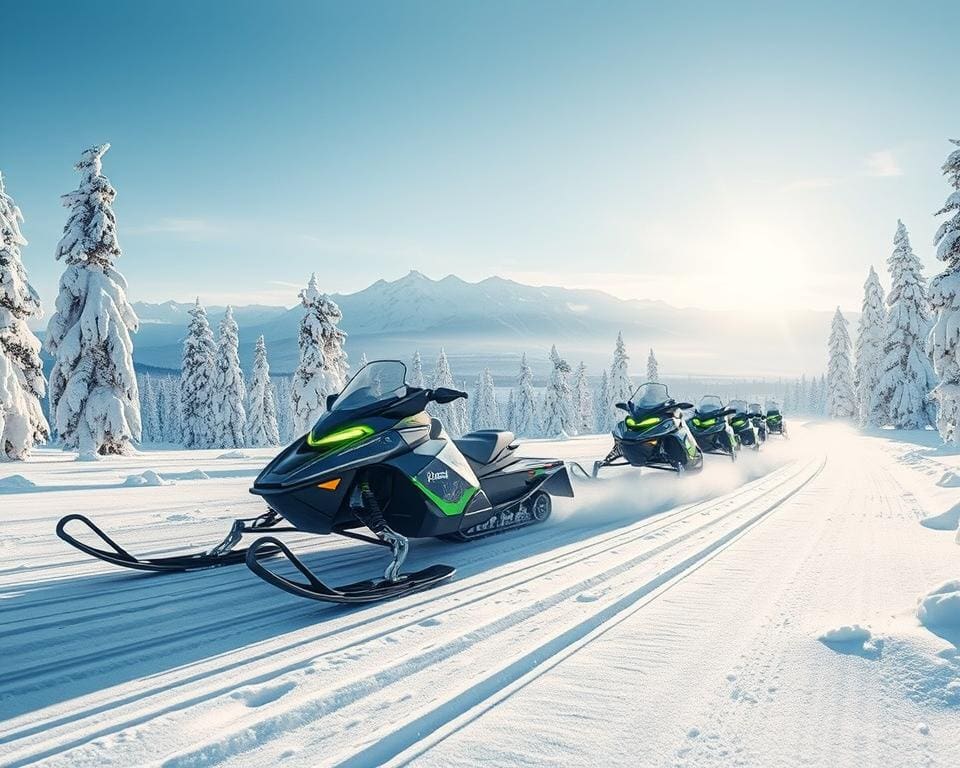 elektrische Motorschlitten Abenteuer mit grünem Antrieb