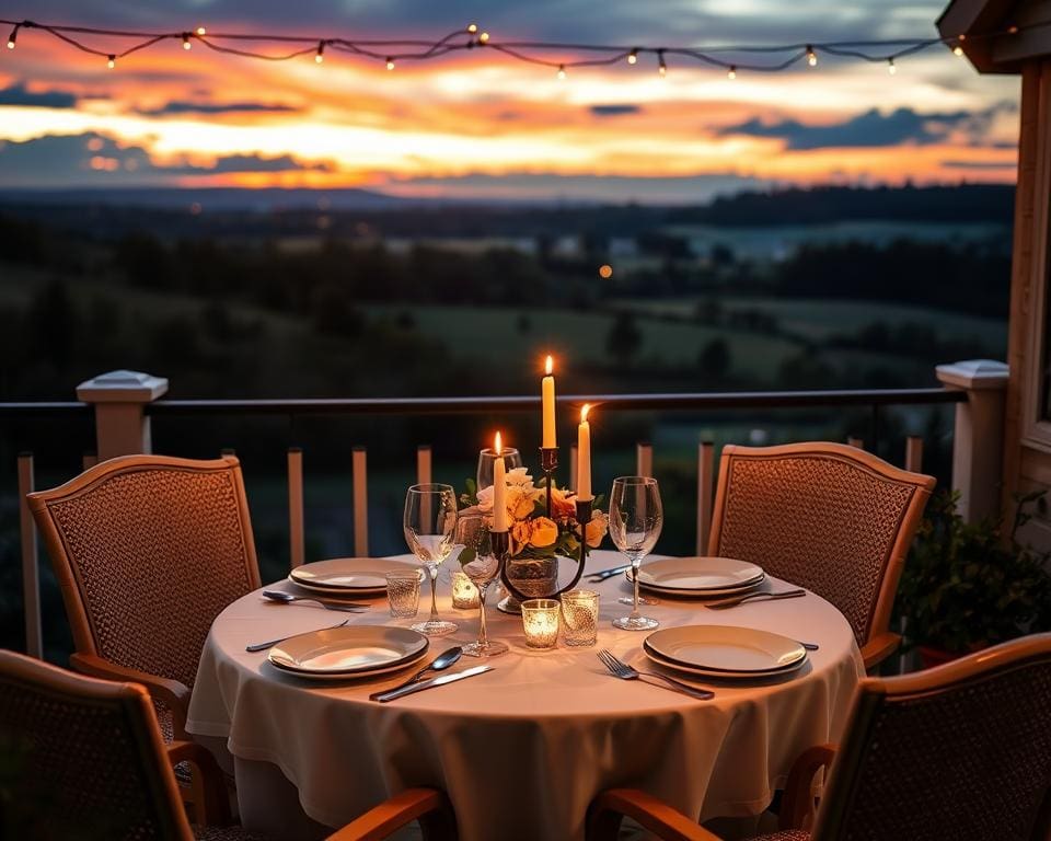 romantische Dinner-Erlebnisse in Deutschland