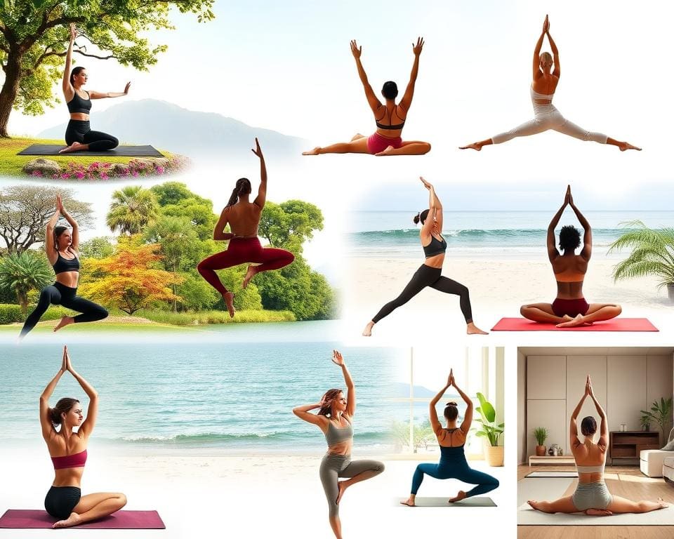 verschiedene Yoga-Styles