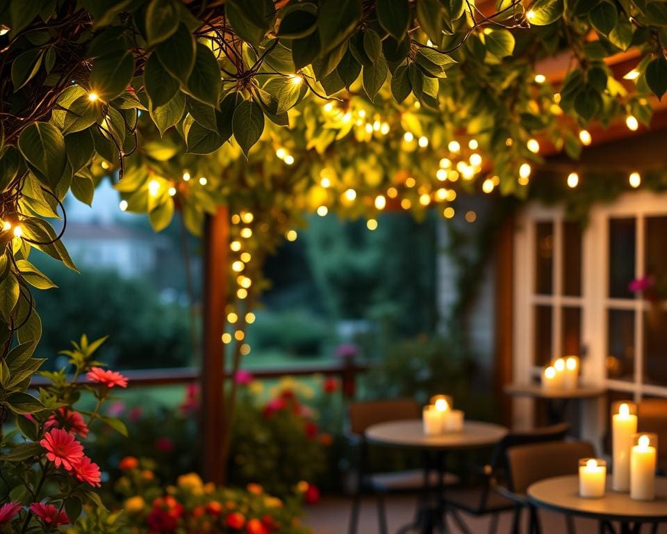 LED Lichterketten im Gartenbeleuchtung