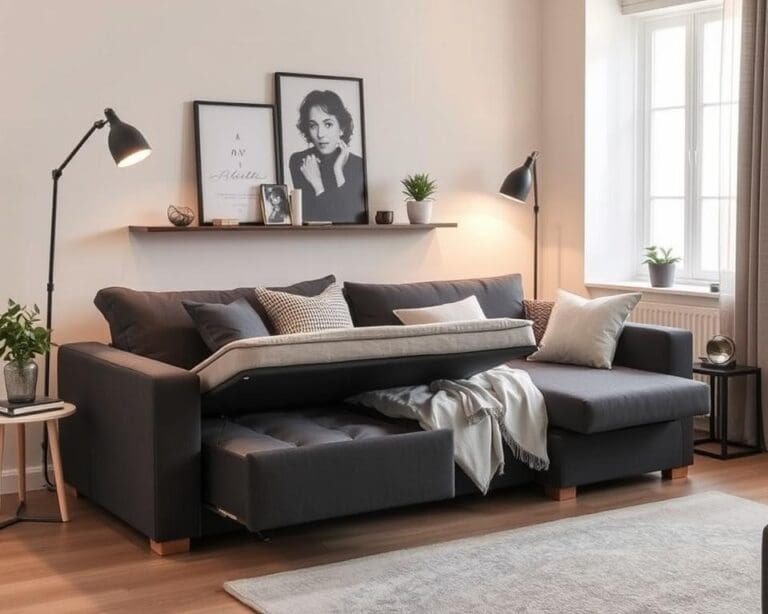 Multifunktionale Schlafsofas mit Bettkasten für kleine Räume