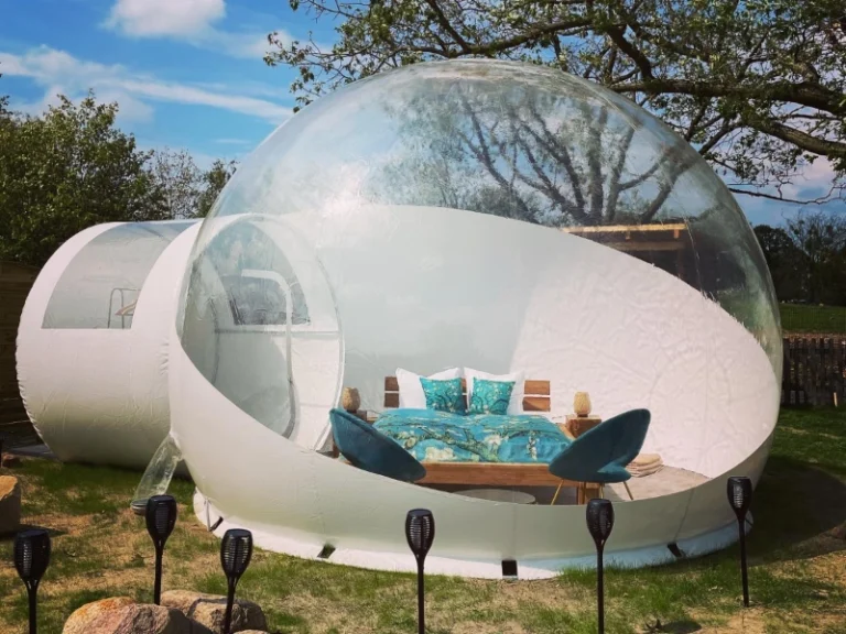 Wie fühlt sich eine Nacht im Bubble Tent mitten im Wald an?