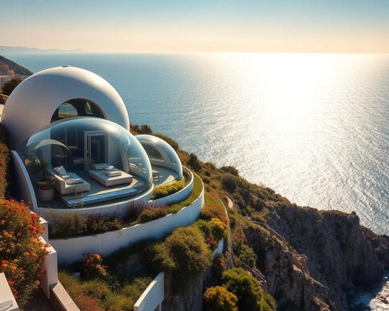 Gibt es in Frankreich Bubble Hotels mit Meerblick?