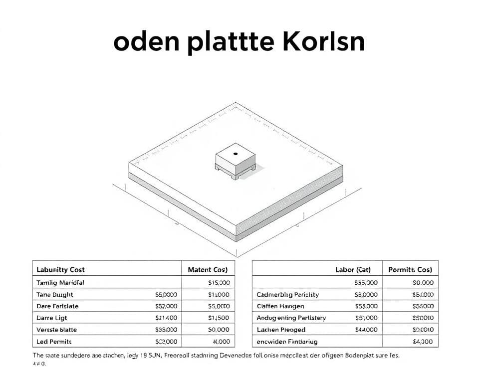 Welche Kosten entstehen für eine Bodenplatte?