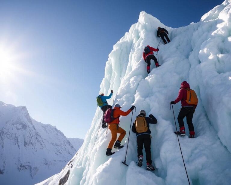 Wie sicher sind Eiskletterreisen mit Bergführer?