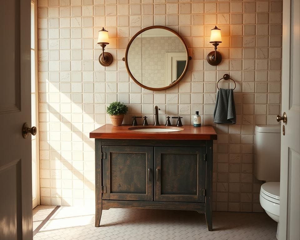 Holz und Metall im Retro Design