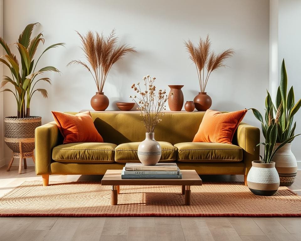 Interior Design gedeckte Farben