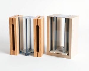 Was unterscheidet Holz- von Kunststoff-Verglasungsklötzen?
