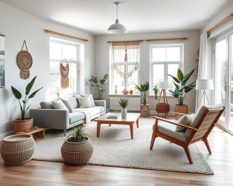 Wie kombinierst du Boho und Skandi in einer Wohnung?