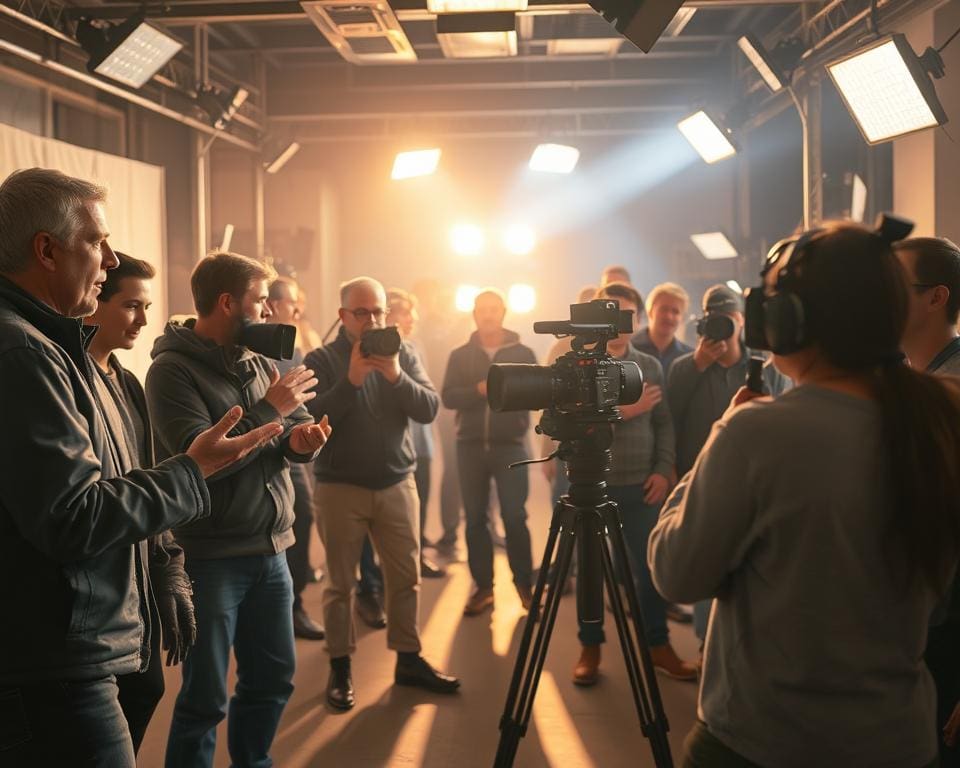 Filmdreh Team Arbeitsabläufe