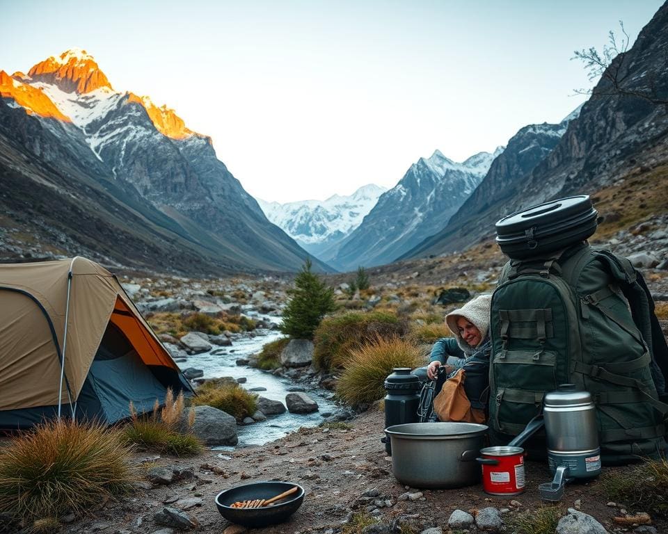 Camping Ausrüstung für abgelegene Orte