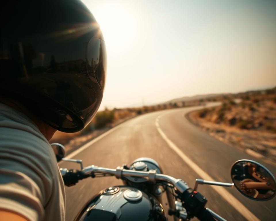 Hitze auf dem Motorrad