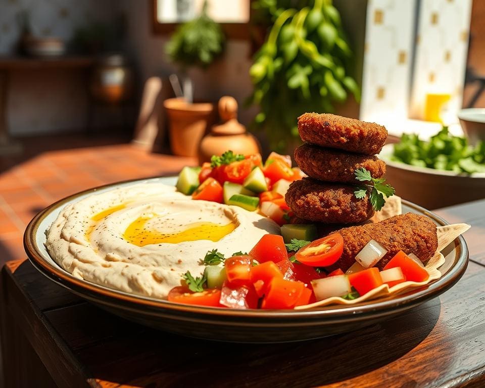 Hummus und Falafel - beliebte israelische Mahlzeiten