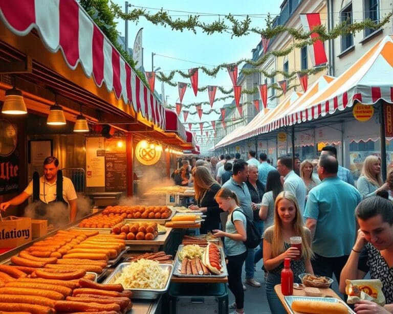Was isst man in Deutschland beim Straßenfest? 🇩🇪