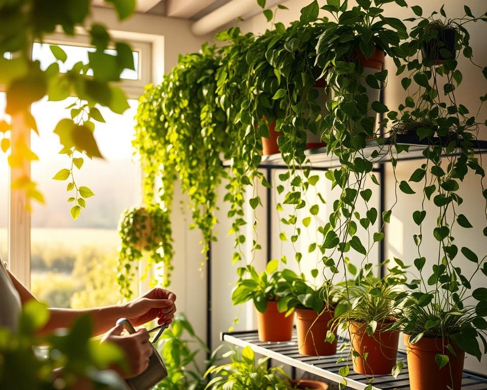 Pflanzenpflege im Indoor-Garten