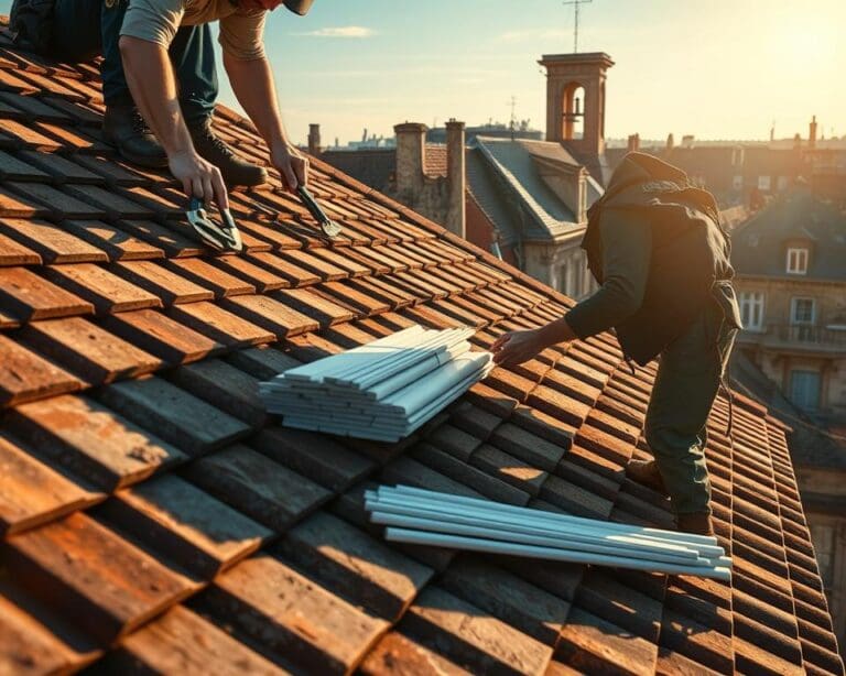 Wie arbeitet ein Dachdecker bei der Sanierung?