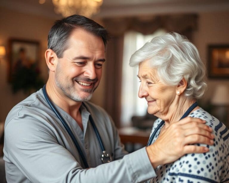 Wie betreut ein Pflegefachmann Senioren im Heim?