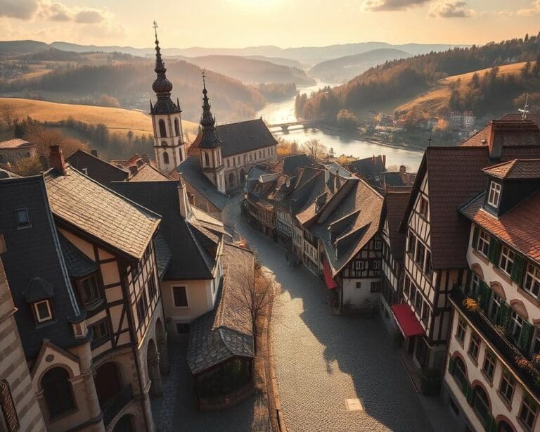 Wie entdeckst du historische Staedte in Deutschland?