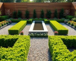 Wie planst du ein Gartendesign mit klaren Linien?