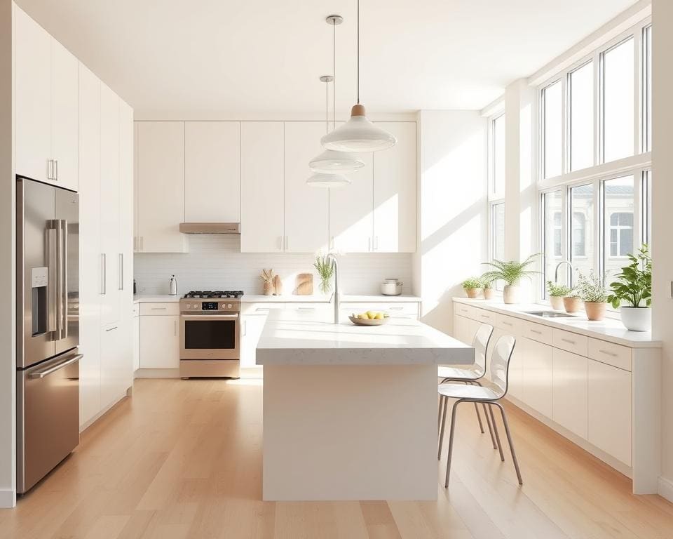 Wie planst du eine funktionale und helle Kueche?