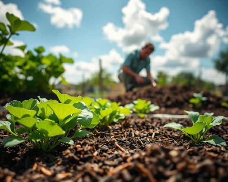Wie schützt Mulch deine Beete vor Hitze?