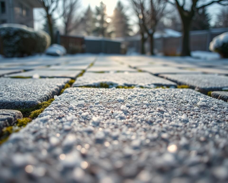 Wie schützt du Pflastersteine vor Frostschäden?