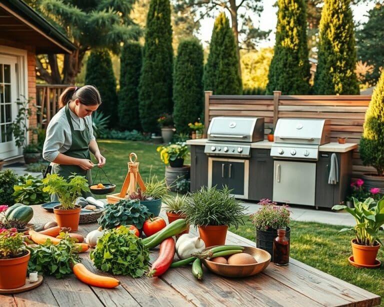 Wodurch wird eine Gartenküche alltagstauglich?