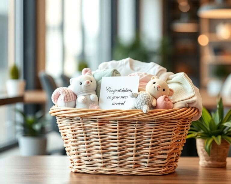 Wie kommt ein Babykorb als Firmengeschenk zur Geburt an?