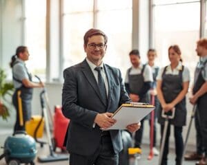 Wie unterstützt ein Objektleiter Reinigungsprozesse?