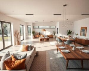 Wie gestaltet man eine offene Wohnlandschaft?