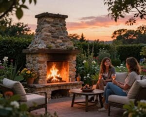 Was sind Vorteile eines Gartenkamins?