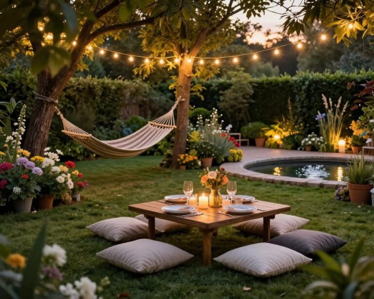 Wie gestaltet man einen Garten für lange Sommerabende?