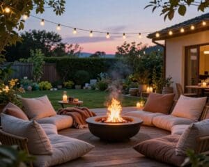 Wie schafft man eine warme Atmosphäre im Außenbereich?