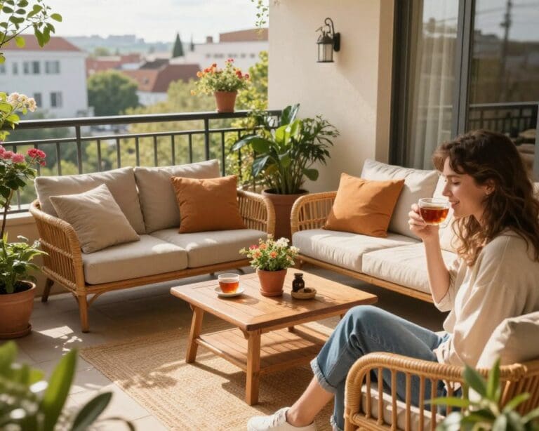 Balkon gemütlich gestalten